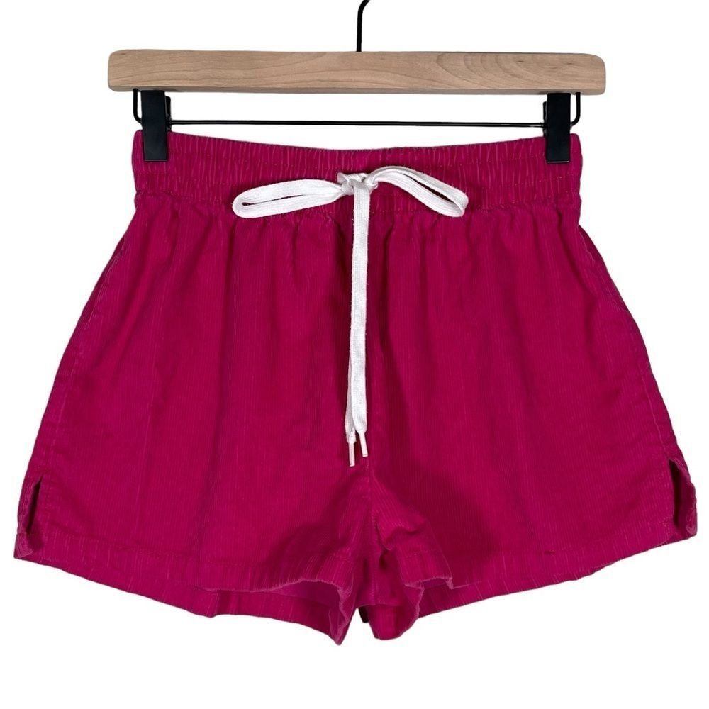Urban Outfitters Size S Grayson Pink Corduroy Pull-On Drawstring Shorts - Picture 3 of 7
